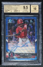 2018 Bowman Draft Chrome Pick Blue Wave Refractor Jordyn Adams BGS 9.5 Auto 5g3