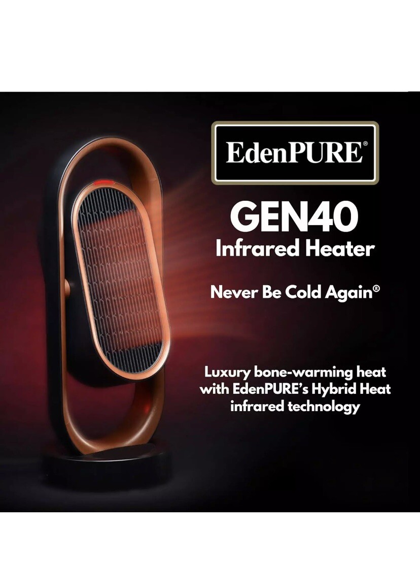 Edenpure GEN40 Infrared Space Heater 1500 Watt with Oscillation