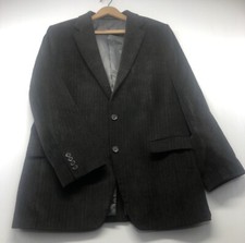 CHAPS Men's Corduroy Blazer Jacket Size 40R Charcoal 2-Button 100 Cotton