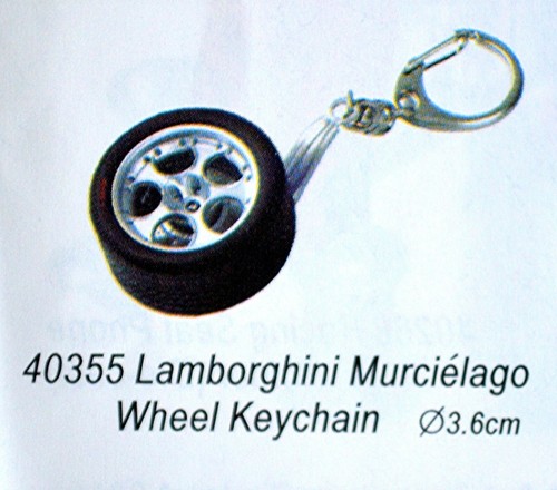 Lamborghini Murcielago Wheel Keychain Schlüsselanhänger Key-Holder 1:18 AUTOart - 第 2/4 張圖片