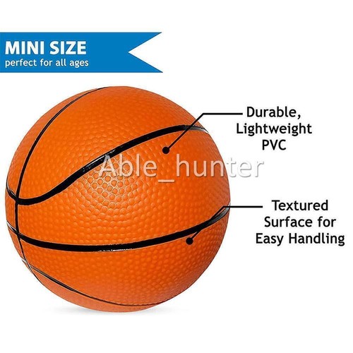 2-6pcs Small Mini Children Inflatable Basketballs With Pump Kids Sports-Toy NEW - Picture 9 of 13