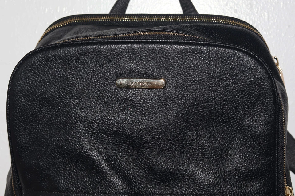 BOSTANTEN Mochila para Laptop Cuero Nombongo Premium para Mujer - NEGRO Dorado Foto 2 de 4