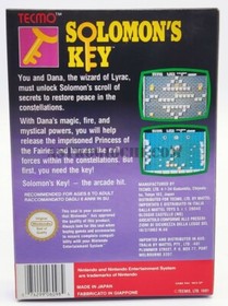 NES NINTENDO GIG SOLOMON KEY GAME VINTAGE 1991 NEW IN BEAUTIFUL BOX MATTEL ITA