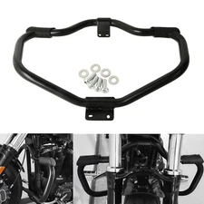 Black Engine Guard Highway Crash Bar For Harley Sportster 883 1200 XL XR 2004-22