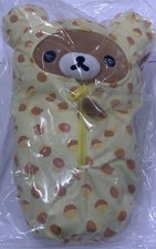 NEW Rilakkuma Castella Cake Pattern Sleeping Bag 15" Toy Plush San-X Original