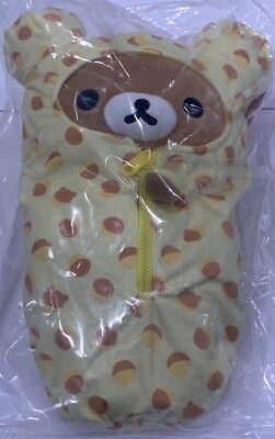 NEW Rilakkuma Castella Cake Pattern Sleeping Bag 15'' Toy Plush San-X Original