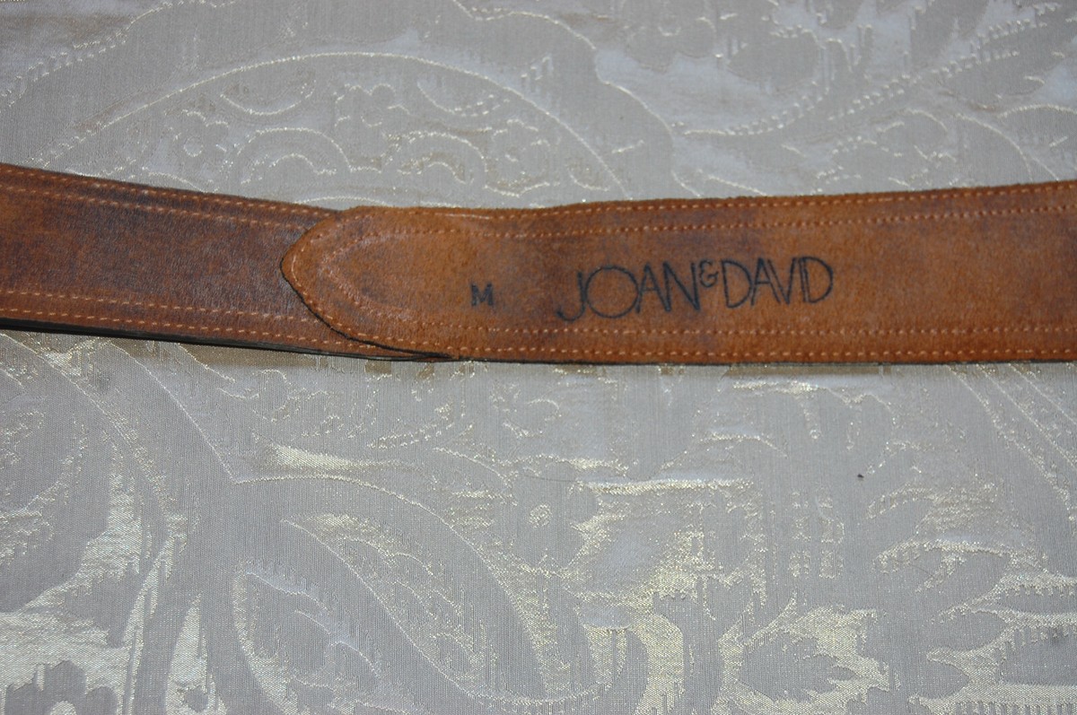 VTG Joan and David Brown Leather Belt Brass Buckle Size Small 32” Joan & David Leather Belts for Women | Mercari main image 3