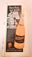 Vintage 1954 Nesbitt's of California Orange Soda Kid Watching TV Original Ad