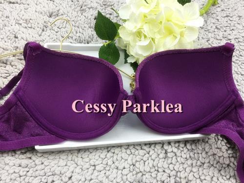 "Fabulous by Peacock's"Purple Grey Peacock Blue Maroon Padded Push-Up Wire Bras - Picture 5 of 9