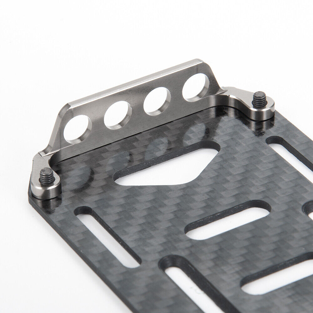 For 1/10 RC Crawler Axial SCX10 90046 Carbon Fiber Battery Mount Plate Tray