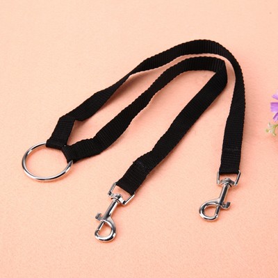 Nylon Double Dual Two Pets Hundeleine 2-Wege-Koppler-Wanderhalskette DE