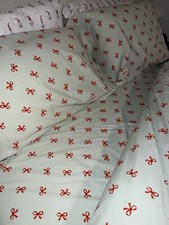 Queen Size Bow Bed SHEETS 4 piece