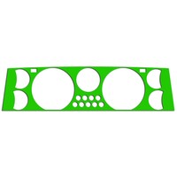 Fluor Green Gauge Cluster Dash Bezel Trim Fits: 86-91 Plymouth Conquest Fluor Green Gauge Cluster Dash Bezel Trim Fits: 86-91 Plymouth Conquest