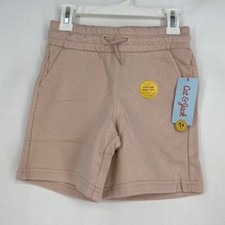 Cat  Jack Kids Small Pull On Fleece Shorts Blush Pink Elastic Waist Pockets
