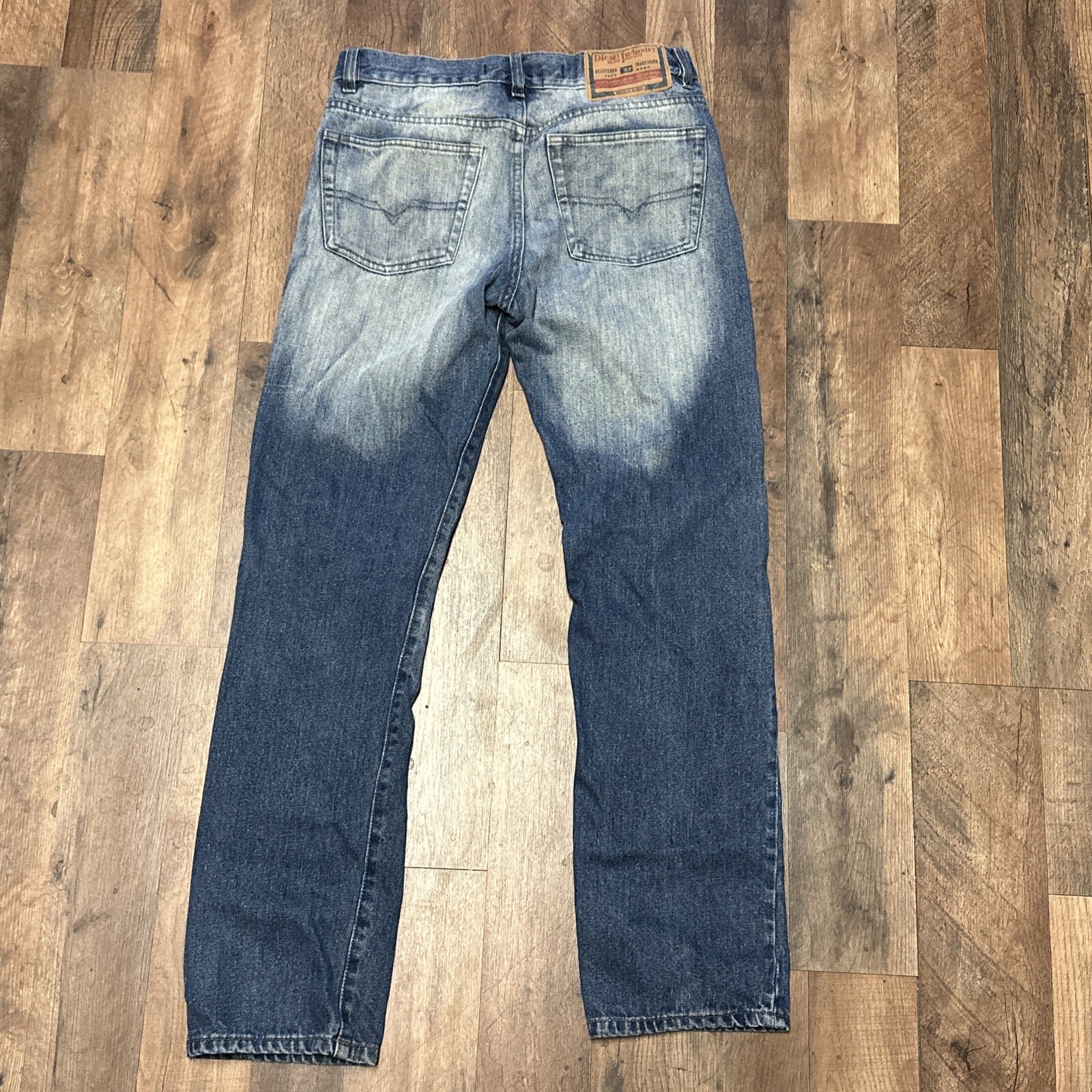 DIESEL INDUSTRY Jeans Womens 30 Blue Denim Made in Italy RN 93243 Dark Bootcut image 4