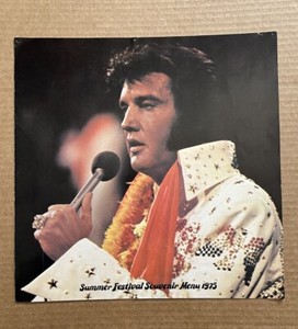 レア　エルビスプレスリー　1975年　スベニアメニュー　ディナーショー エルビスプレスリー激レアセット elvis presley スーベニア