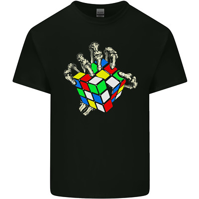Skelett Hand mit Retro Puzzle 80er Jahre Kinder T-Shirt Kinder