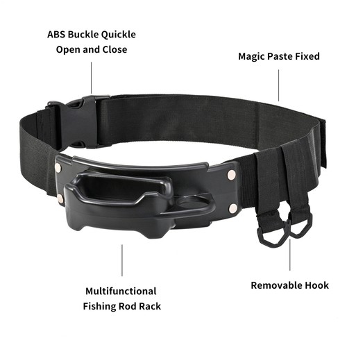 Fishing Waist Belt Rod Holder Adjustable Waist Wading Belts Fishing Gear Accesso - Picture 6 of 12