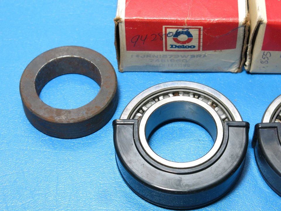 Nuevo de Lote Antiguo Par 2 Cojinetes de Rueda Trasera Chevrolet Oldsmobile Pontiac GM 1969-1976 7451660 Foto 3 de 4