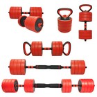 40kg Cast Iron All-in-One Multi-function Barbell Dumbbell Kettlebell Weight Set