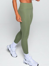 NWT - GIRLFRIEND COLLECTIVE Women's HIGH-WAIST Olive Green 7/8 LEGGING - XS