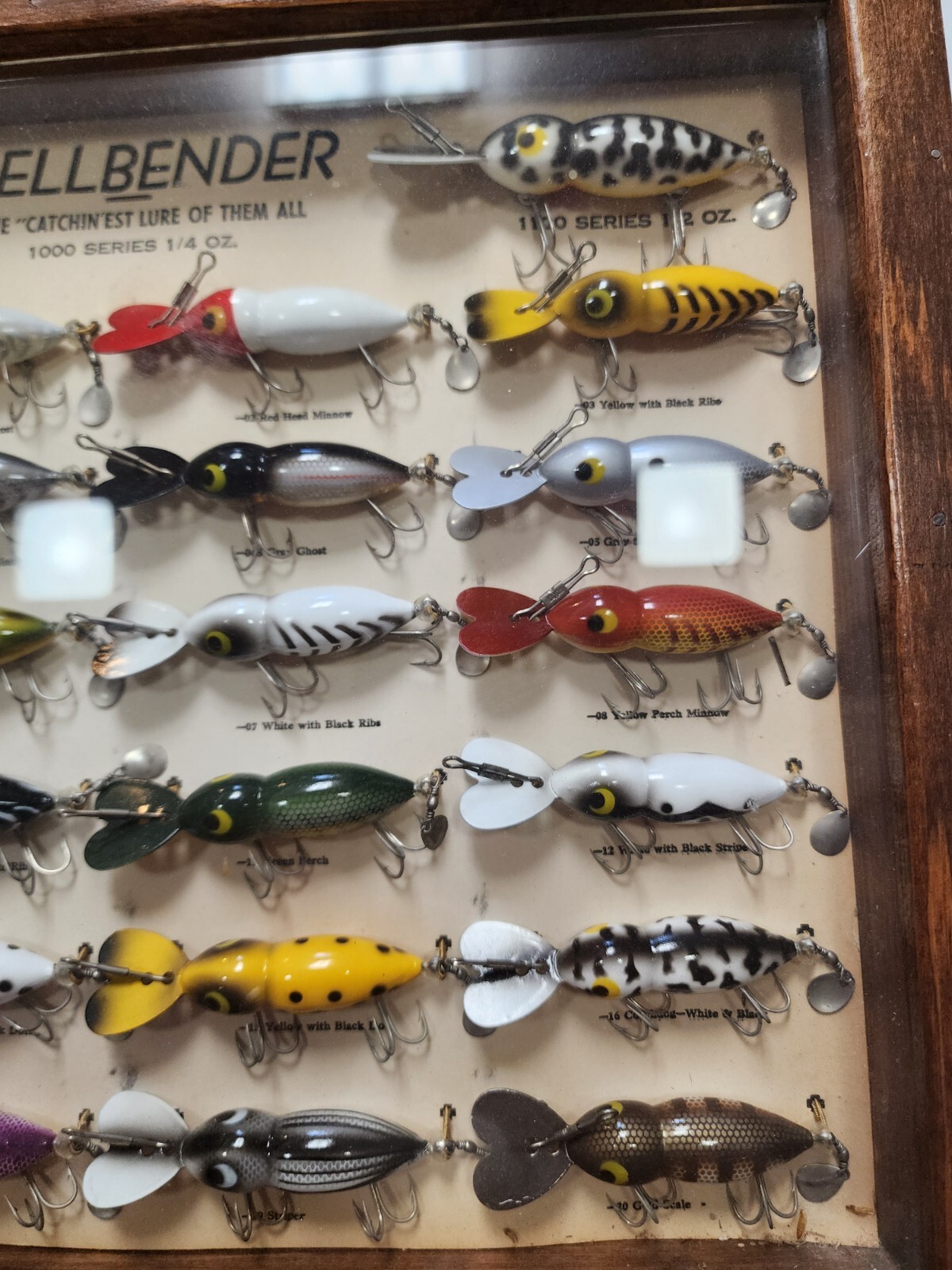 Hellbender Display Vintage Hellbender Fishing Lure Factory Display 26 Different Colors And ...