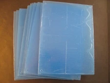 Acrylic Clear Plastic Sheet 1/8" x 6" x 8"    LOT OF 50 sheets