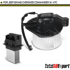 HVAC Blower Motor & Resistor Kit for Jeep Grand Cherokee Commander w/ ATC Front