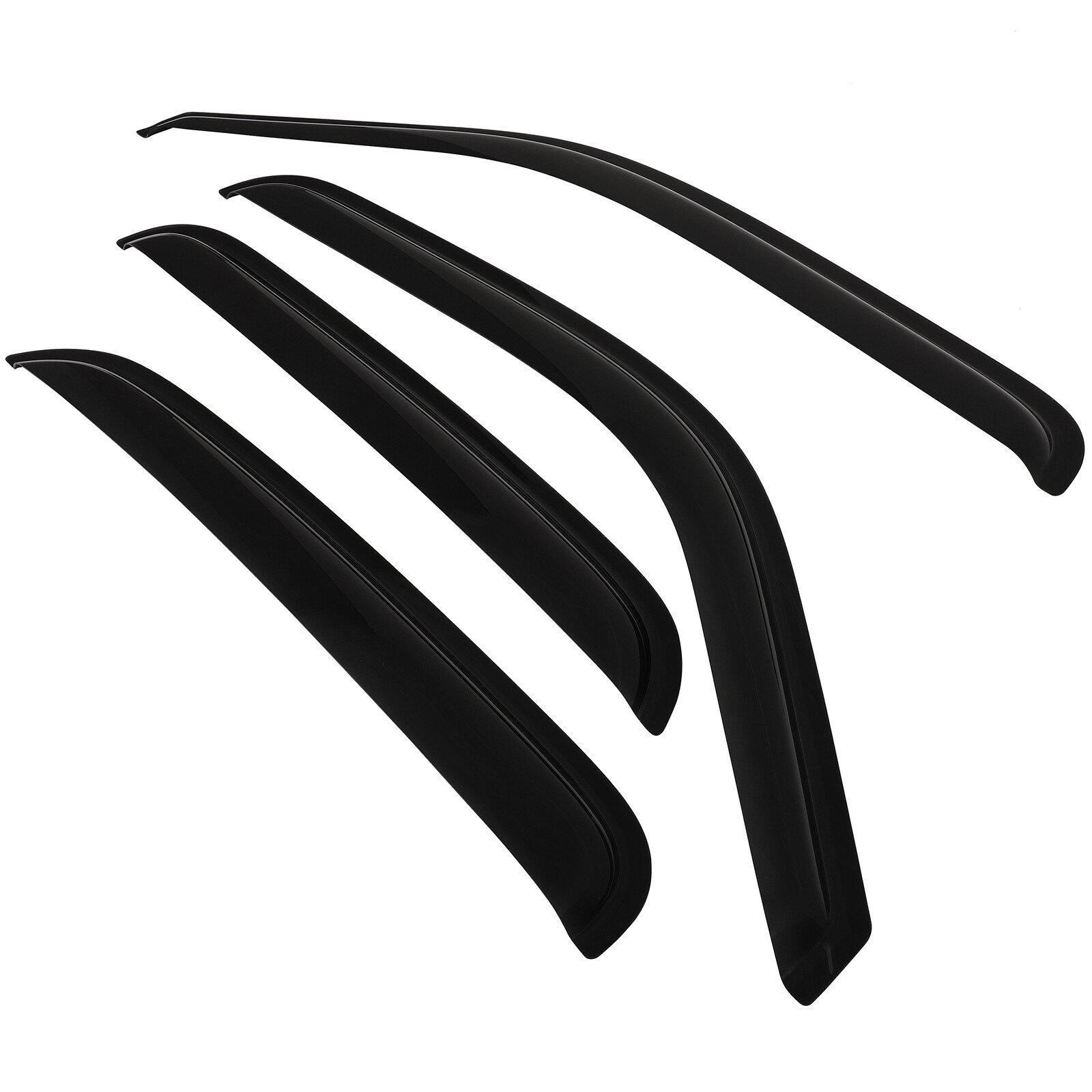 Dark Black Side Wind Deflectors Window Visors 4p For 00-06 Yukon/Tahoe/Escalade