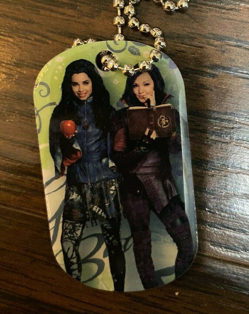 Disney's Descendants Dog Tag Necklace Choose Evie, Jay, Carlos