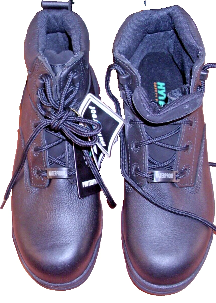 Shoes HYTEST Black Waterproof Composite Toe 6" Work Boot (K13610) Black 7W NIB