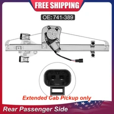Rear Right Window Regulator for 2007-2013 Silverado Sierra Extended Cab w/ Motor