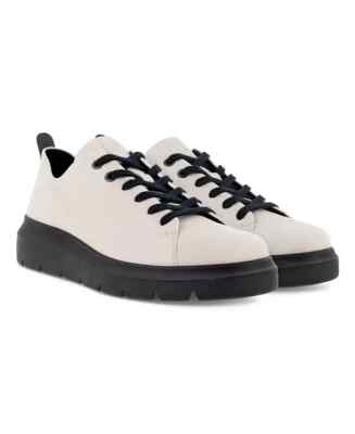 ECCO Women's Nouvelle Lace up Leather Sneakers, Limestone Size 7