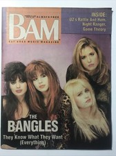 BAM Magazine #296 1988 The Bangles Cover Night Ranger U2 Scott Miller Band   