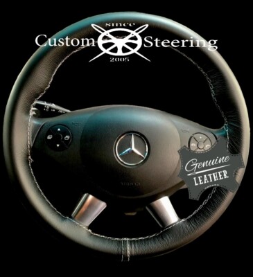LENKRADBEZUG LEDER SCHWARZ für MERCEDES SPRINTER 2013 2018 Naht wählbar