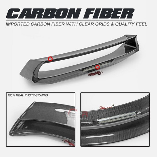 Spoiler alerón trasero labio ala de fibra de carbono para Nissan Fairlady 370z Z34 09-17 - Imagen 18 de 18