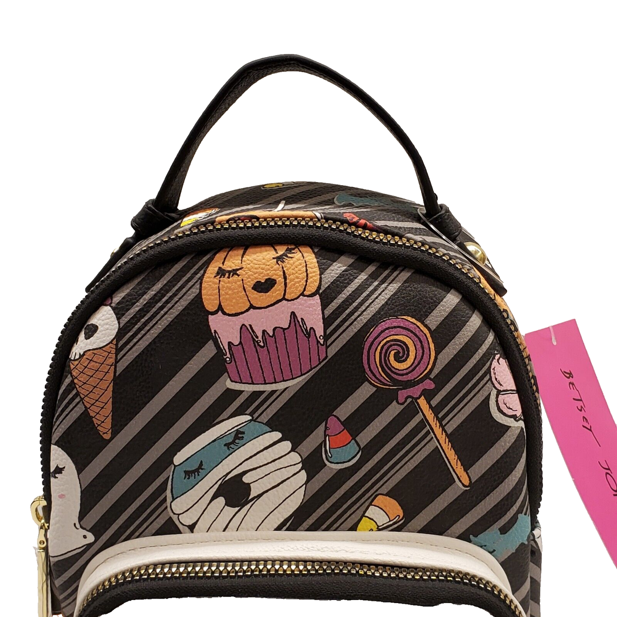 Betsey Johnson Kitsch Mini Backpack Vampire Dog Halloween 