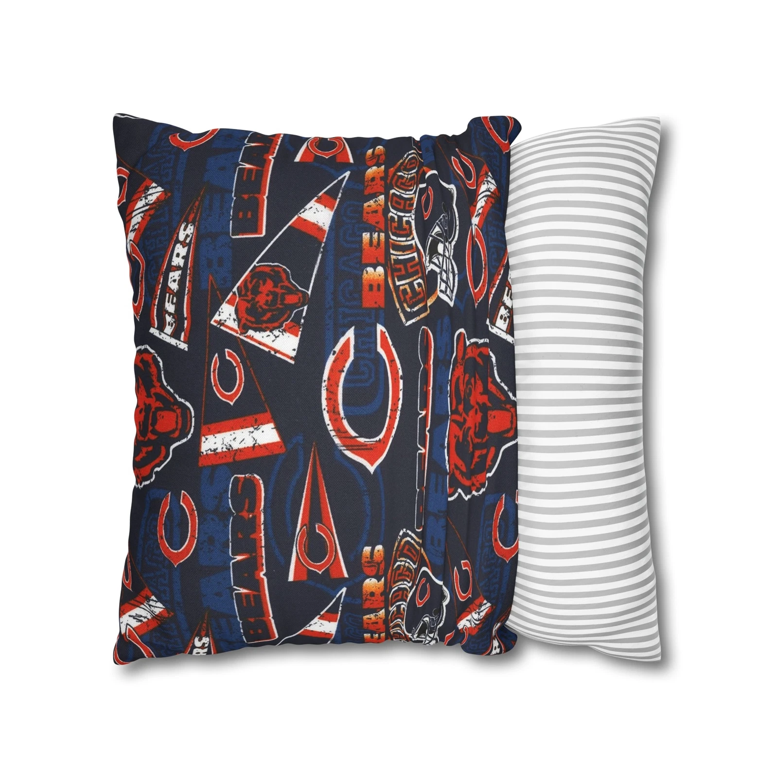 Chicago Bears Spun Square Throw Pillowcase