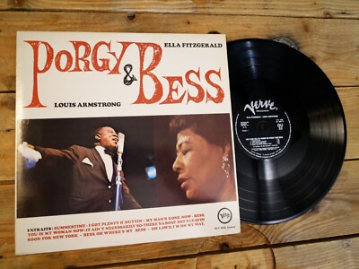 ELLA FITZGERALD & LOUIS ARMSTRONG PORGY & BESS LP 33T VINYL EX COVER EX 1982