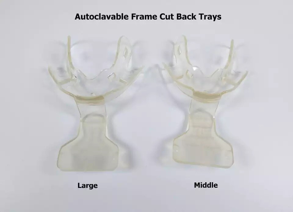 10Pair=20Pcs Dental Frame Cut Back FCB Impression Trays Edentulo