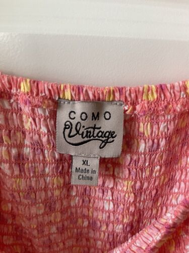 COMO Vintage | Multicolor Floral | Puffärmel | Größe XL - Bild 3 von 5