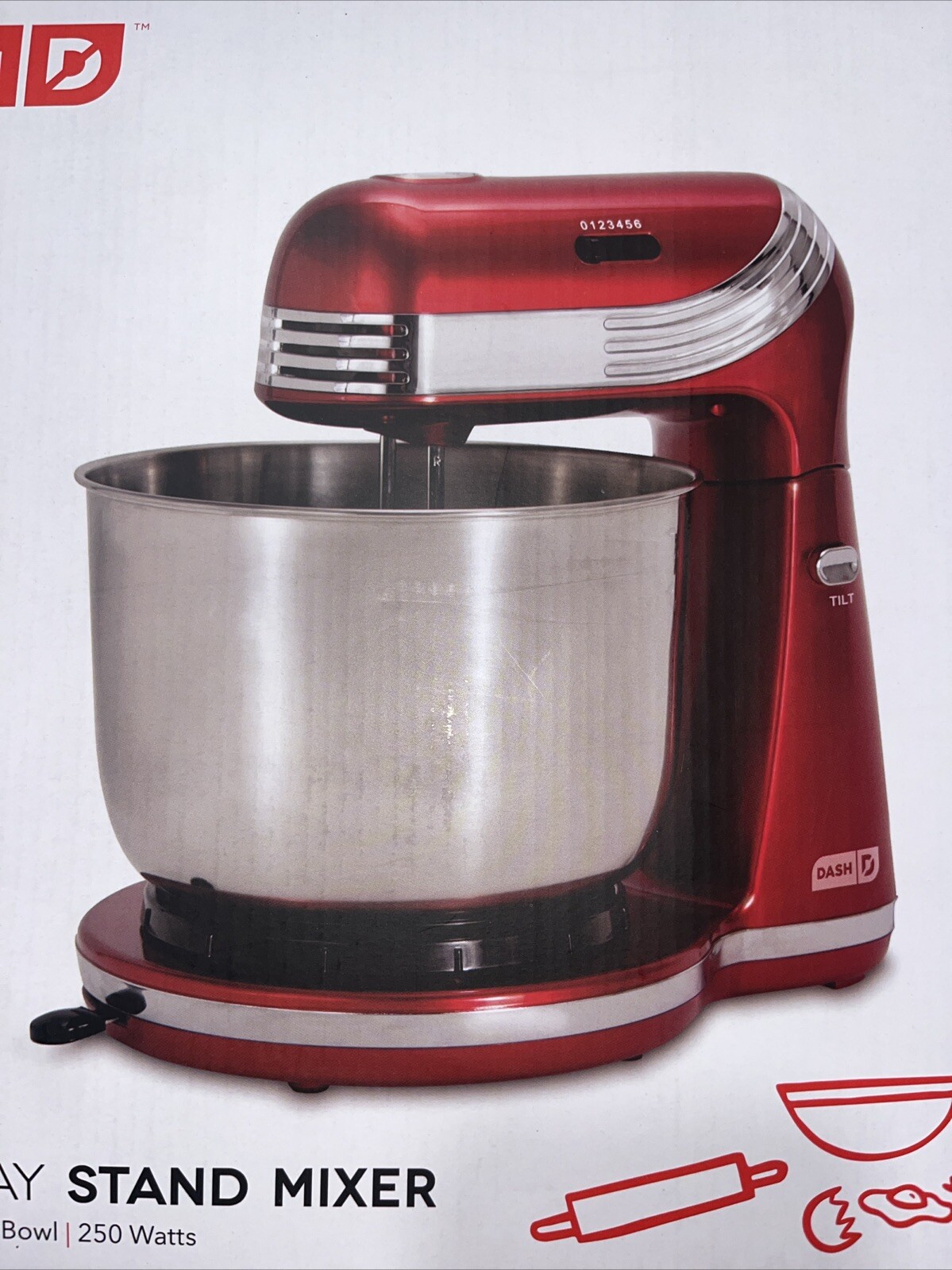 6-Speed Electric Stand Mixer for Baking - 3 Qt Capacity-image