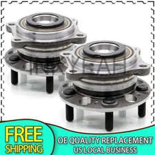 Pair 513407 Front Wheel Hub & Bearing For 2015-2016 Hyundai Genesis V6 3.8L 