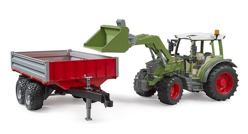 bruder - bworld - Fendt Vario 211 mit Frontlader und Bordwandanhänger - 4+ Jahre - Bild 4 von 6
