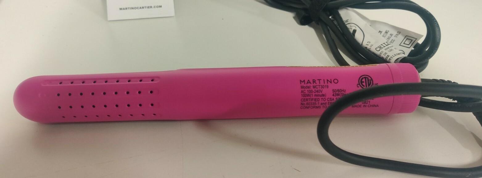 MARTINO CARTIER Paula Abdul Forever Your Curl Styling Curling Flat Iron PINK