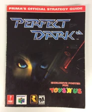 Perfect Dark Prima Official Strategy Guide Nintendo 64 Rare No Poster