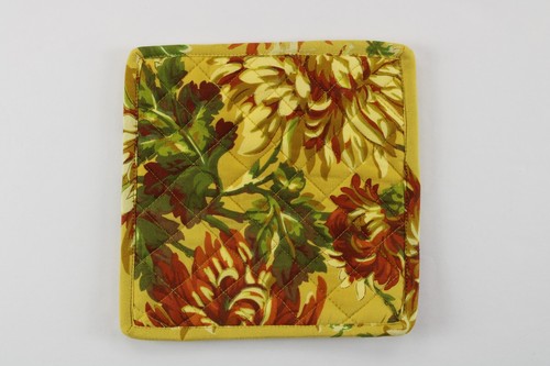 NWOT April Cornell Pot Holder Oven Mitt Towels Yellow Floral 4 Piece Kitchen Set - Picture 6 of 13