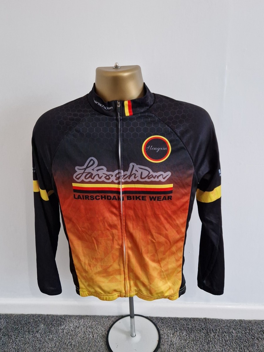 LAIRSCHDAN BIKE WEAR CYCLING JERSEY MEN SIZE M LONG SLEEVES UK