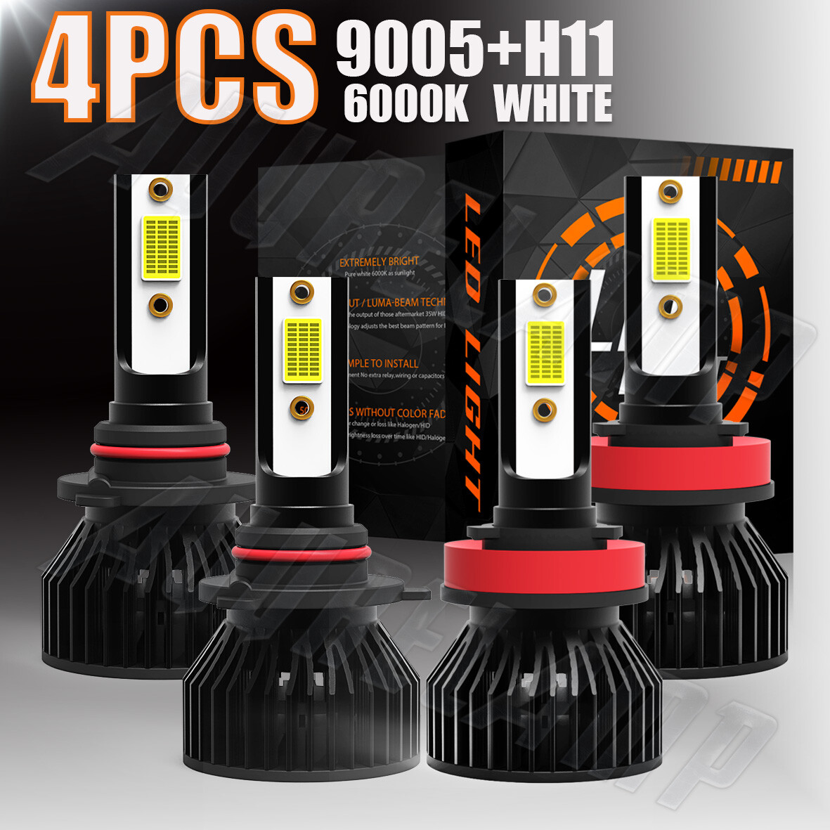 H11 9005 LED Headlight Bulb 80W 9600LM H11 9005 LED Headlight Bulb 80W 9600LM