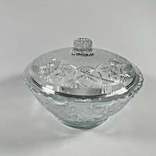 Vintage Pressed Glass Candy Dish with Lid KIG Malaysia